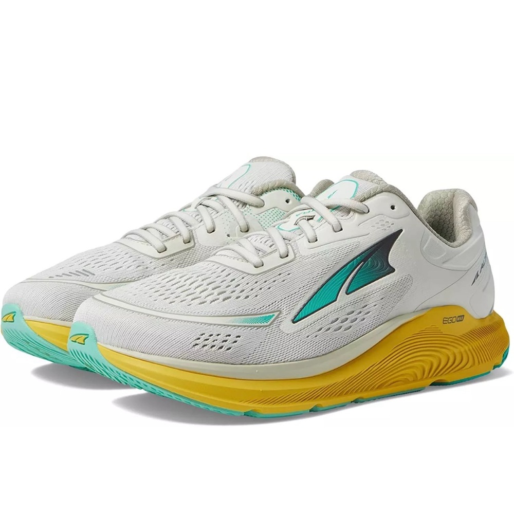 ALTRA Grey/yellow Men's Paradigm 6 Running Sneakers - Picture 4 of 6